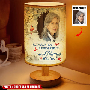 Light This Up I'm Always With You - Personalized Photo Fabric Lamp