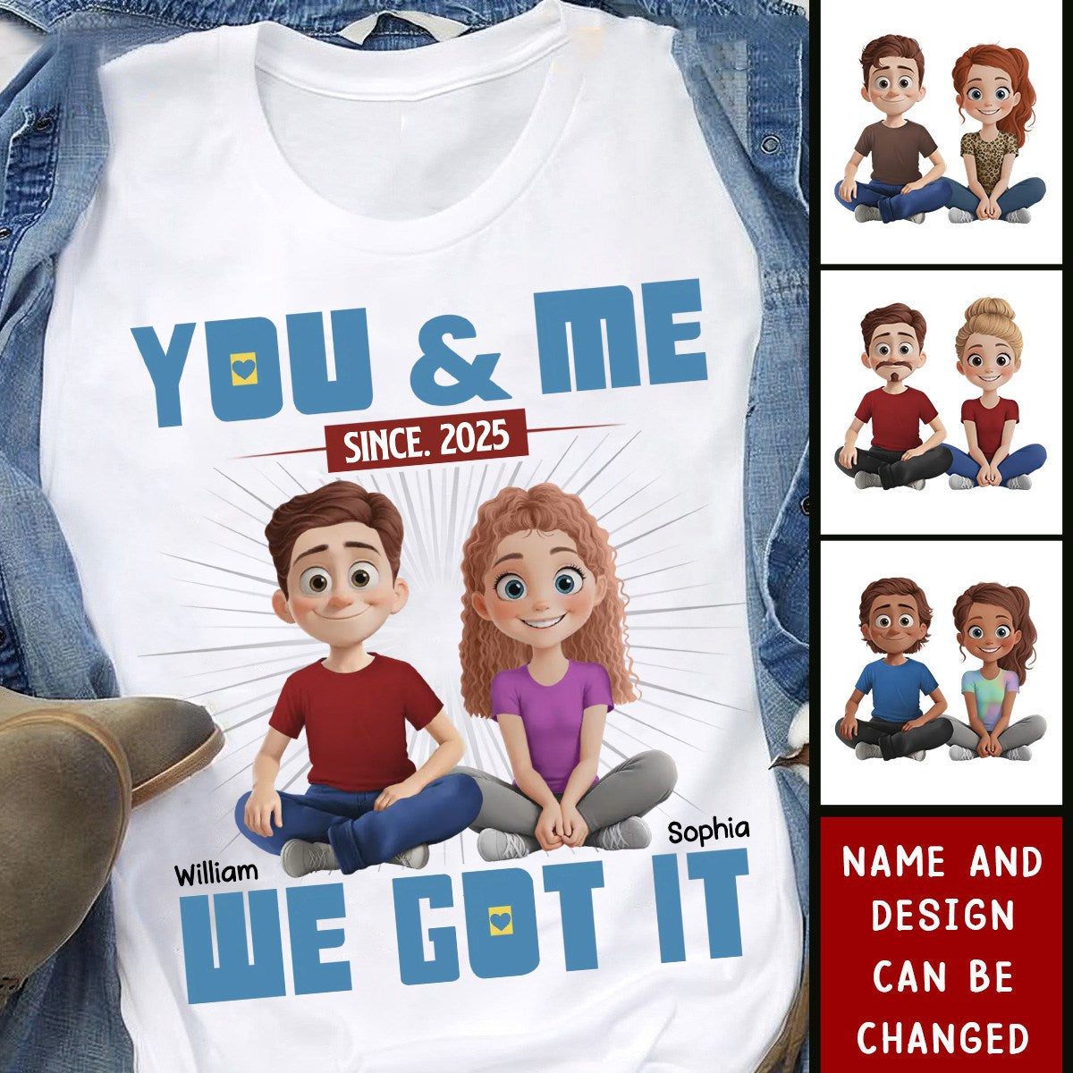 You're My Happily Ever After - Couple Personalized T-shirt