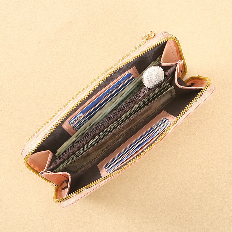 Custom Name And Birth Flower Leather Personalized Touchscreen Phone CrossBody Bags