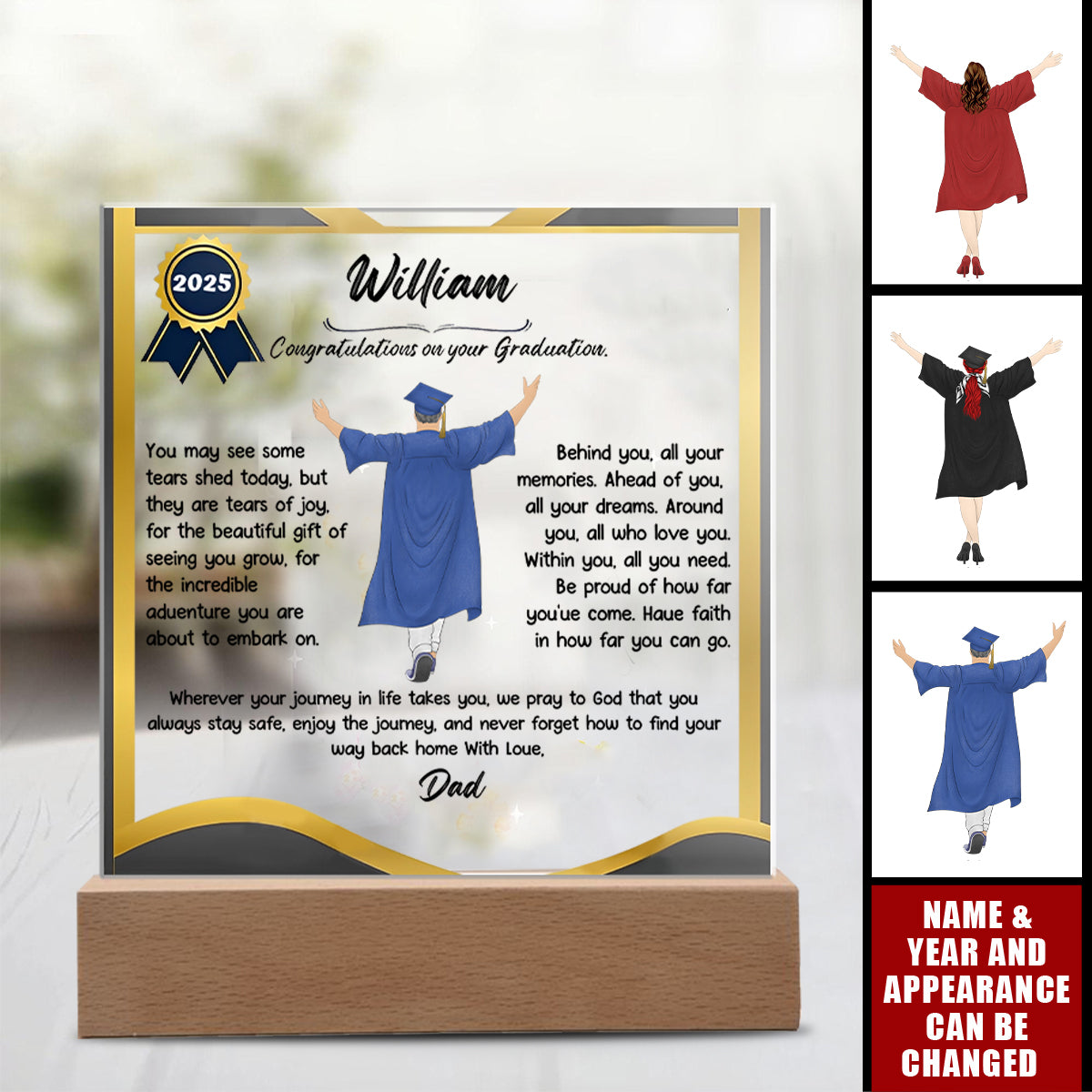 Personalized Shiny Acrylic Plaque for Graduation: The Unforgettable and Exclusive Keepsake
