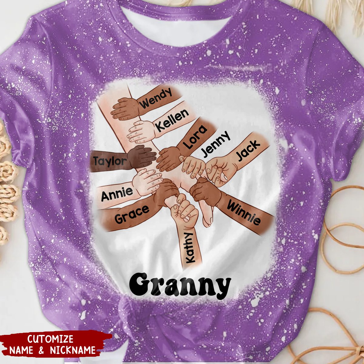 Hand In Hand, I Will Always Protect You - Personalized 3D T-shirt