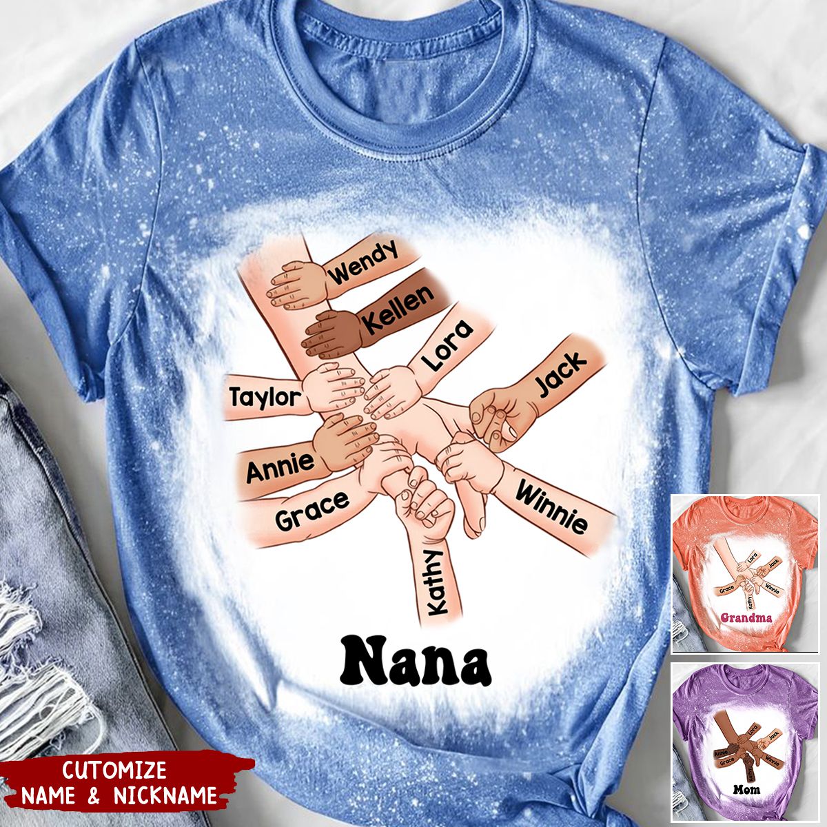 Hand In Hand, I Will Always Protect You - Personalized 3D T-shirt