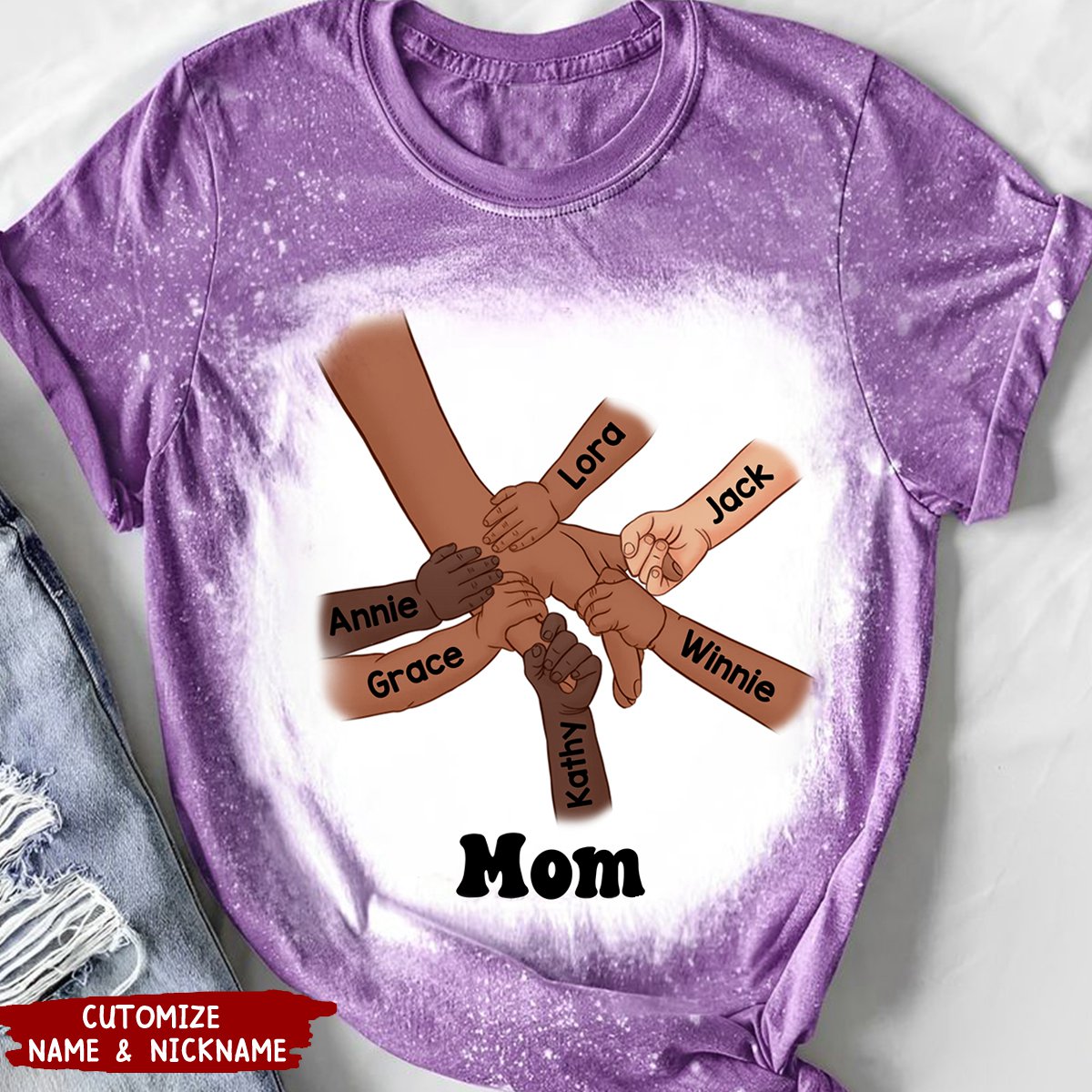 Hand In Hand, I Will Always Protect You - Personalized 3D T-shirt