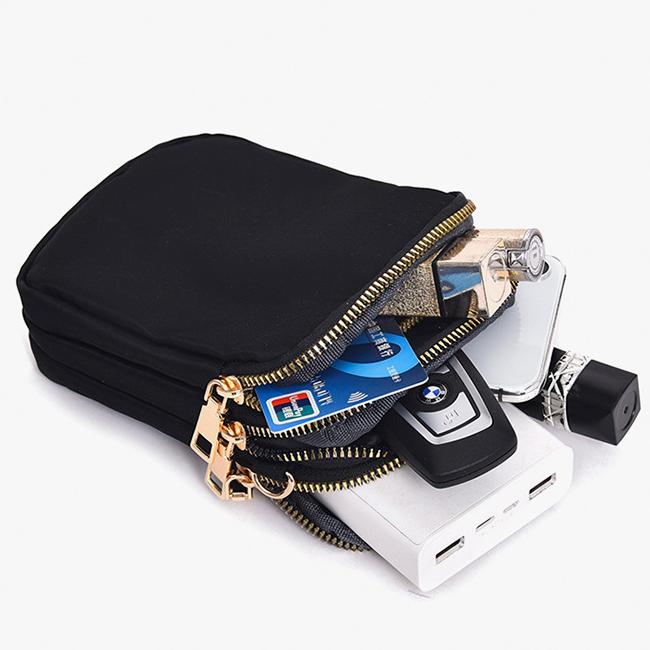 Birth Flower Shoulder Wallet With Headphone Hole Personalized Phone Crossbody Bag